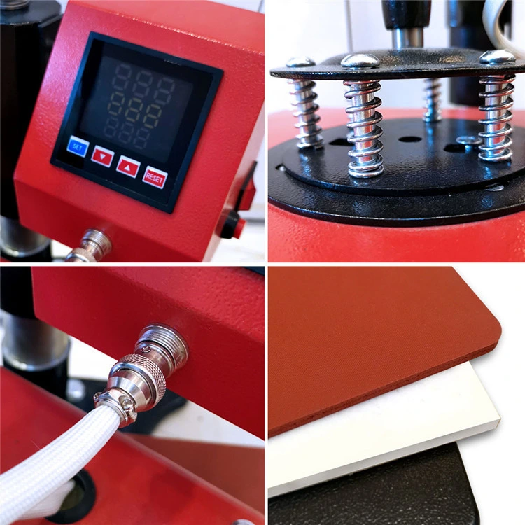 5in1 Combo Heat Press for T-Shirt Mug Plate Hat Heat Transfer Machine