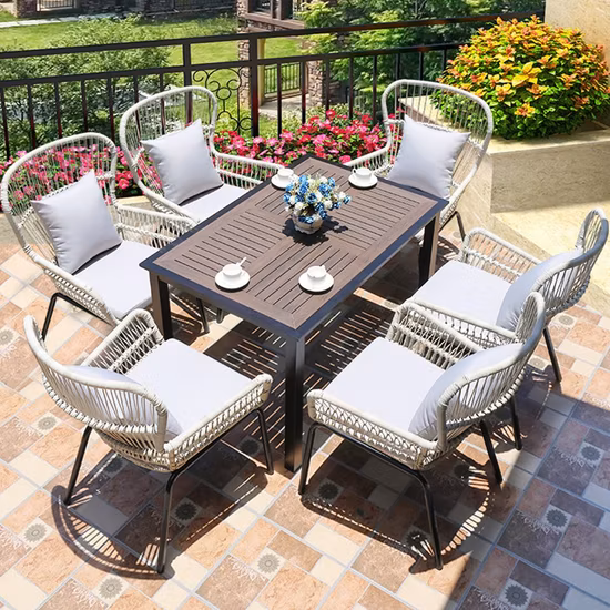 Hot Product Teak Dining Table Set with Chair Suitable for Outdoors and Others